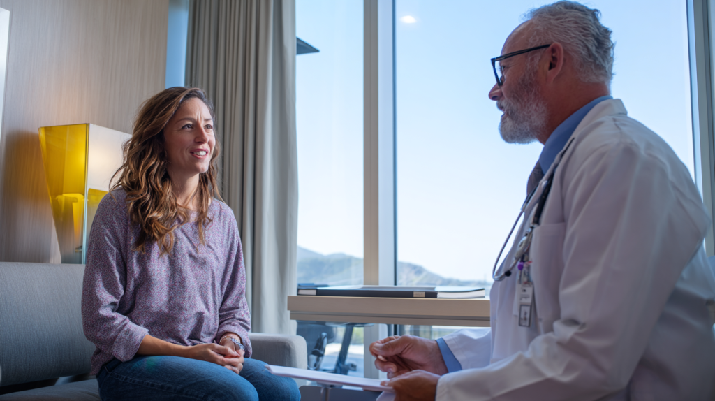 Discussion entre un patient et un médecin au sujet d’un dépassement d’honoraires