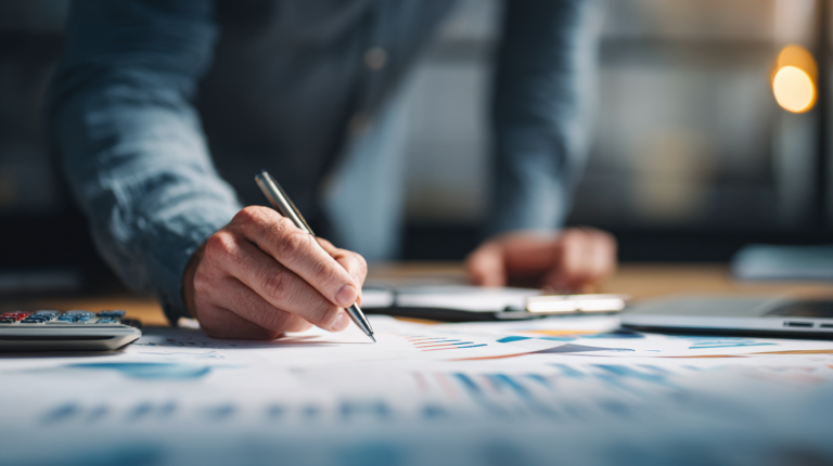 Dirigeant d’EURL analysant un investissement immobilier en SCPI