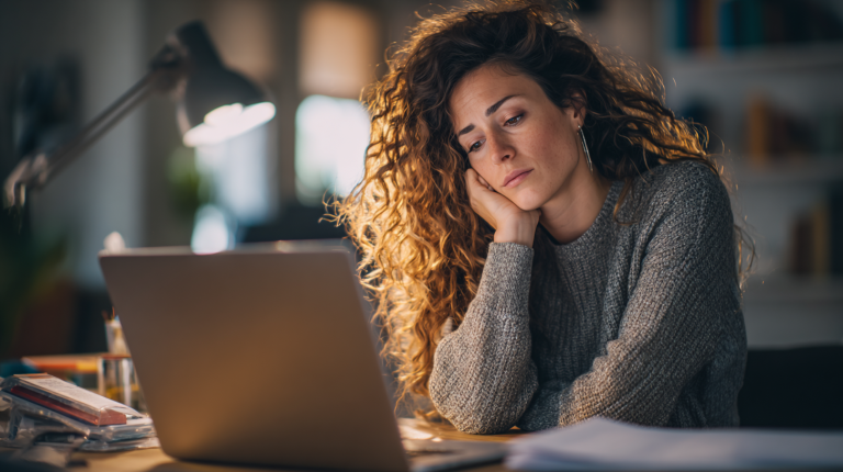 Auto-entrepreneur face à un compte Urssaf verrouillé sur son espace en ligne avec documents administratifs