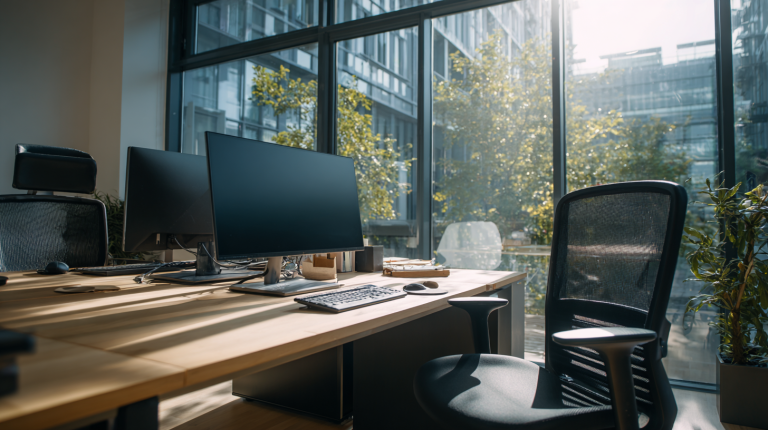 location de bureaux équipés : espace de travail moderne prêt à louer
