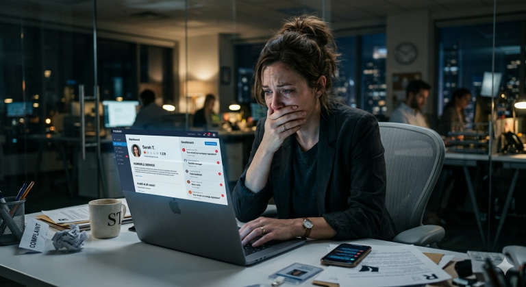 ancien employeur nuit réputation professionnelle avis négatifs en ligne gestion crise image